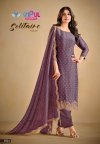 Solitaire Vol 3 By Vipul Gold Windy Designer Salwar Suits